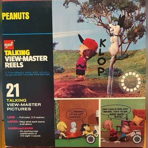 Vintage Gaf Talking View Master 3 Reels Peanuts